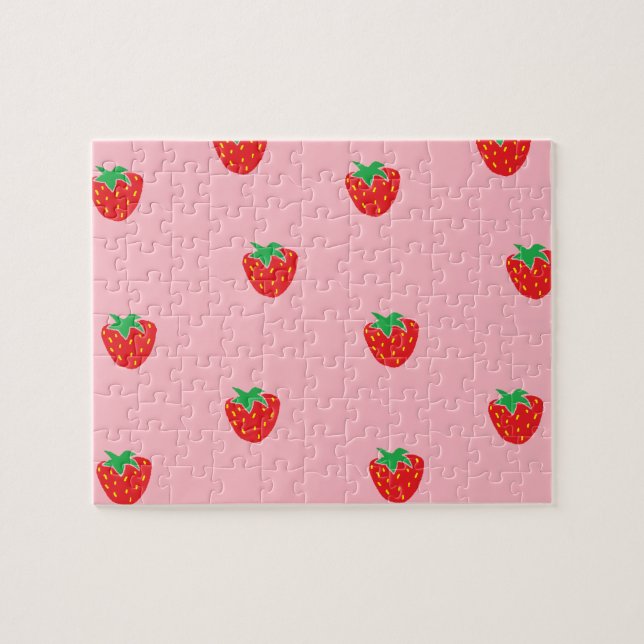Quebra-cabeça Rosa das morangos (Horizontal)