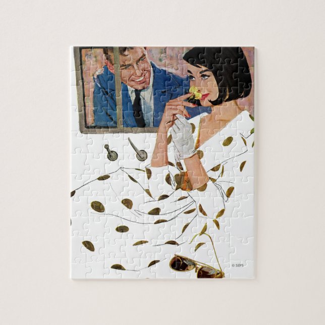 Quebra-cabeça Rosa do Ouro (Vertical)