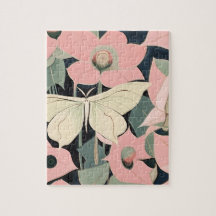 Rosa e Creme - Mariposa Luna e Flores da Lua