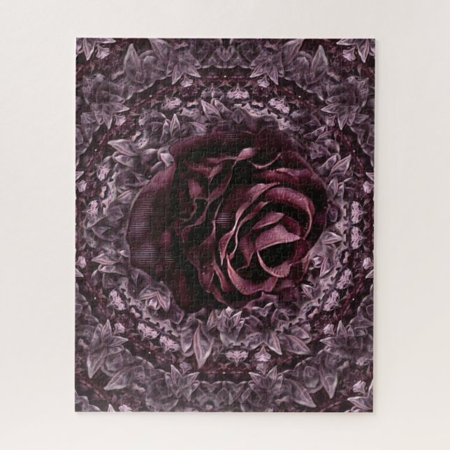 Quebra-cabeça Rosa Mandala (Vertical)
