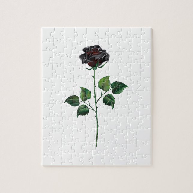 Quebra-cabeça Rosa preto (Vertical)