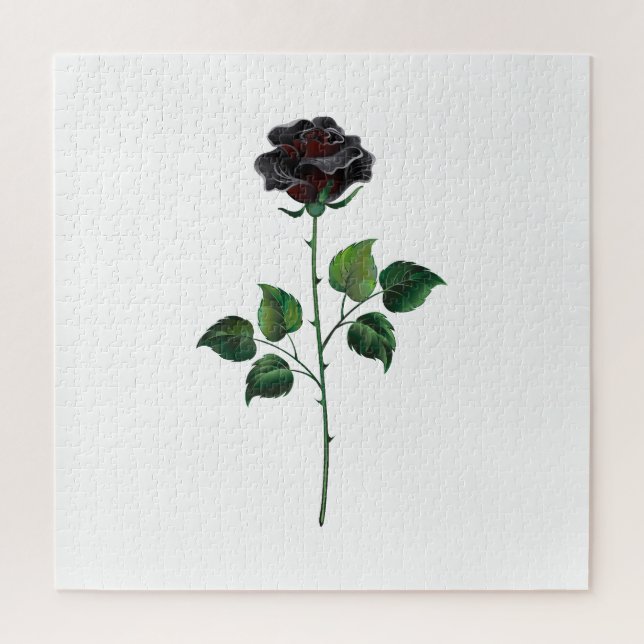 Quebra-cabeça Rosa preto (Vertical)