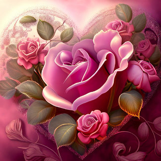 Quebra-cabeça Rosa Rosa Rosa Rosa Cinza Romântico