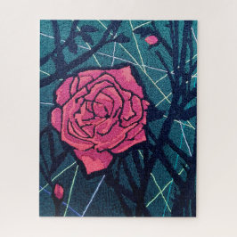 Quebra-cabeça Rosa vermelha