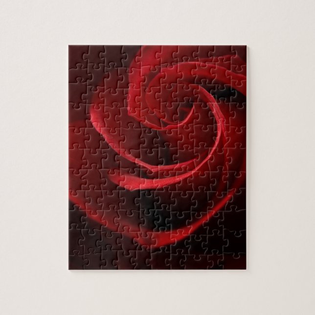 Quebra-cabeça Rosa vermelha (Vertical)