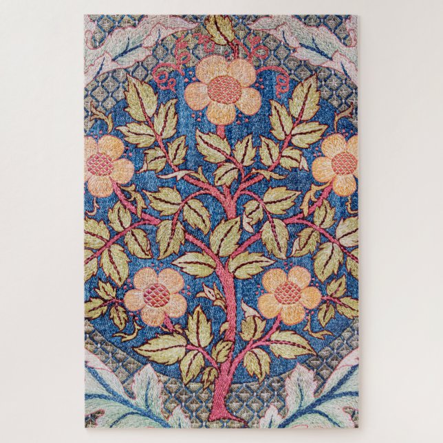 Quebra-cabeça Rosa Wreath, William Morris (Vertical)