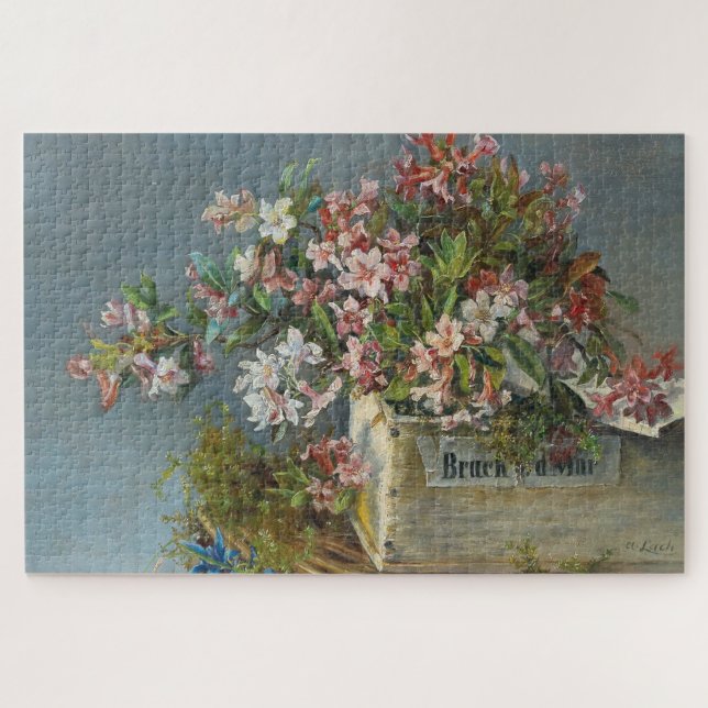 Quebra-cabeça Rosas alpinos em uma janela - Andreas Lach (Horizontal)