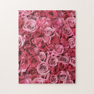 Quebra-cabeça Rosas cor-de-rosa bonitos