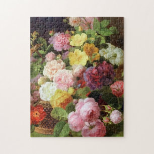 Quebra-cabeça Rosas, peônias e outras flores Belas-Artes Neerla