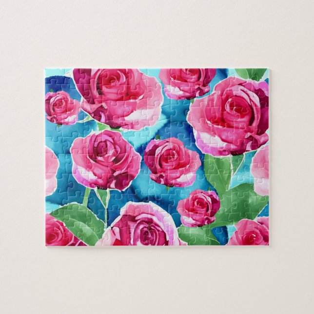 Quebra-cabeça Rosas Rosas (Horizontal)