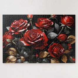 Quebra-cabeça Rosas vermelhas Elegantes