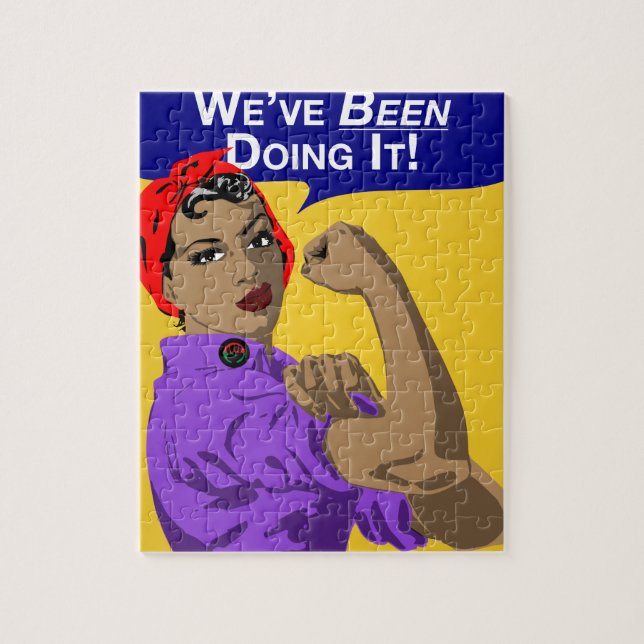 Quebra-cabeça Rosie-Weve preto que faz o (Vertical)