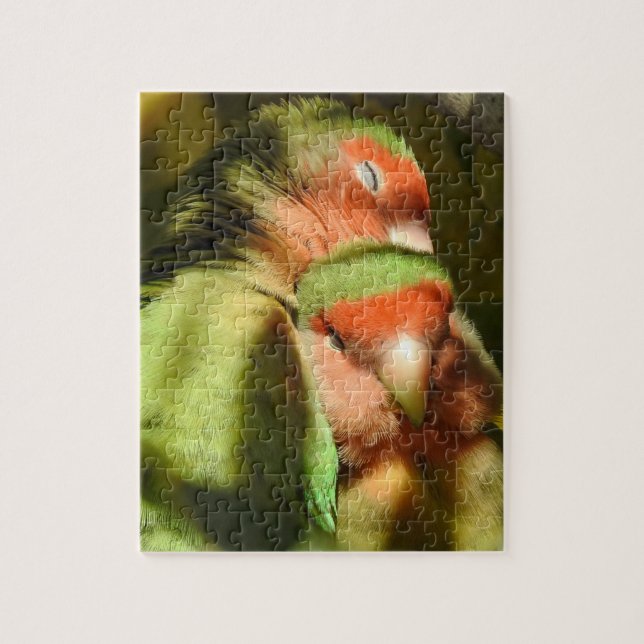 Quebra-cabeça Rosy Faced Lovebird Puzzle (Vertical)