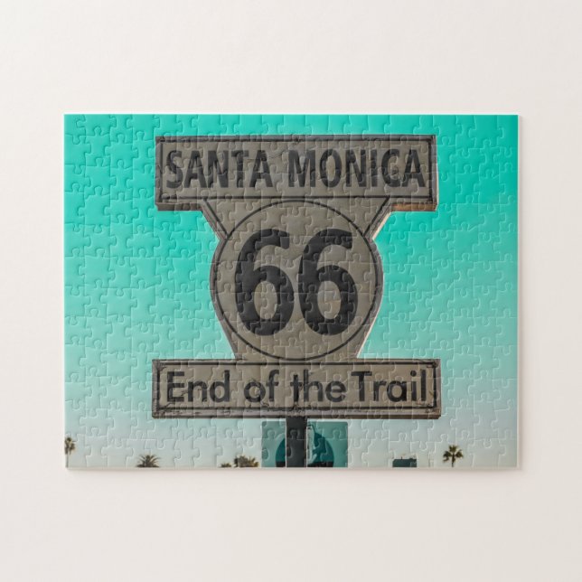 Quebra-cabeça Rota 66 Santa Monica. (Horizontal)