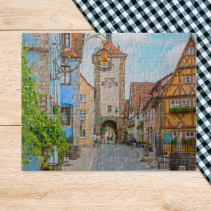Quebra-cabeça Rothenburg ob der Tauber - Cena da Cidade Medieval