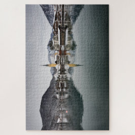 Quebra-cabeça Rottach-Egern no Tegernsee, Baviera no inverno