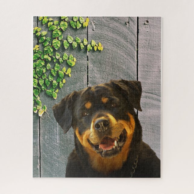 Quebra-cabeça Rottweiler Smiling Jigsaw Puzzle (Vertical)