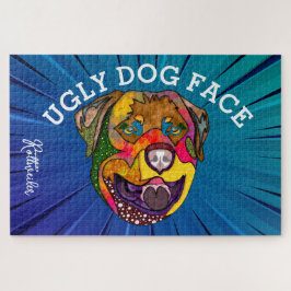 Quebra-cabeça Rottweiler ugly dog face 1000 piece Jigsaw Puzzle
