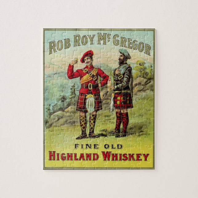 Quebra-cabeça Rótulo Whiskey Escocês HIghland (Vertical)