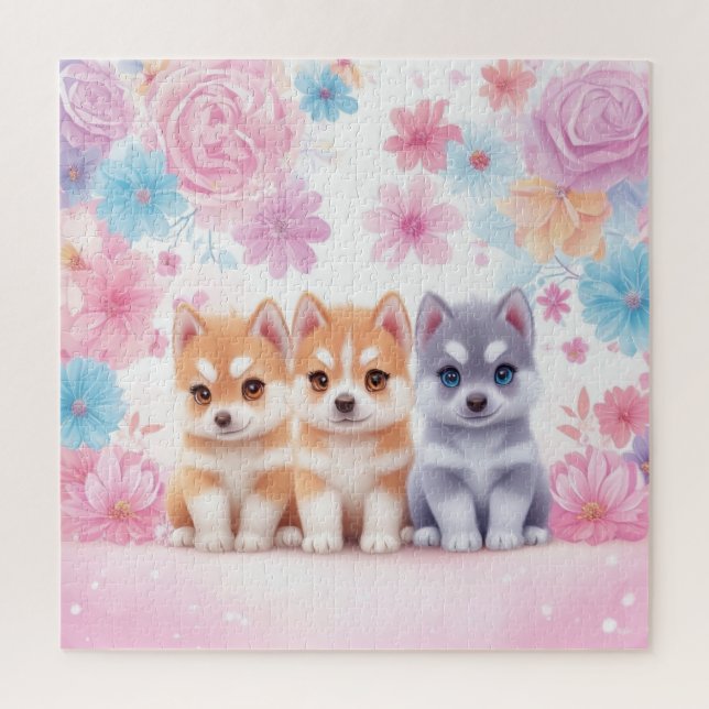 Quebra-cabeça Rouco Kawaii Pair Wall Art & Poster (Vertical)