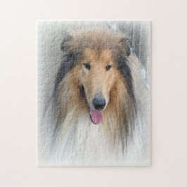 Quebra-cabeça Rough Collie Dog