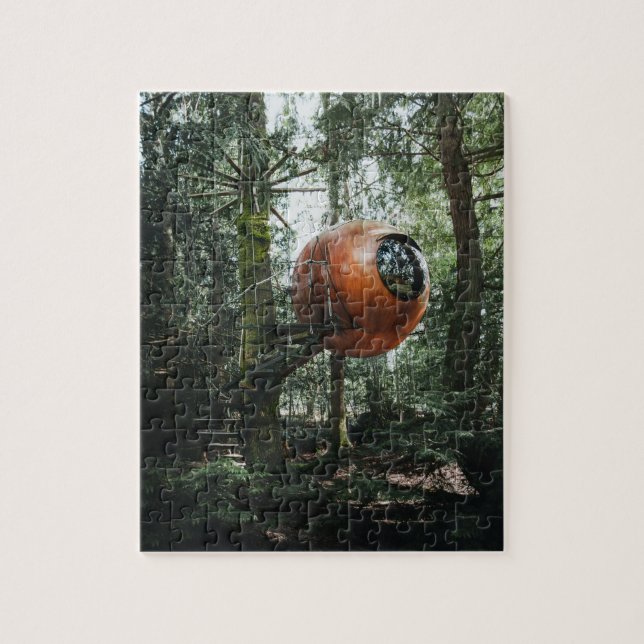 QUEBRA-CABEÇA ROUND UNUSUAL TREEHOUSE TINY HOUSE JIGSAW QUEBRA-C (Vertical)