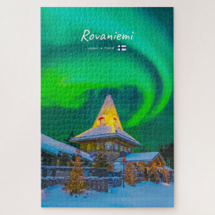 Quebra-cabeça Rovaniemi, Finlândia - Magia Aurora