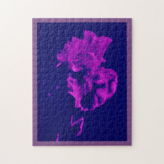 Quebra-cabeça Roxo Iris (Vertical)