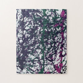 Quebra-cabeça Roxo, Verde, Rosa, Arte em mármore