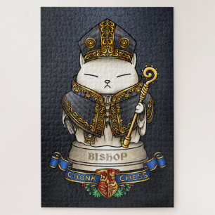 Quebra-cabeça Royal Cat Chess Bishop Piece