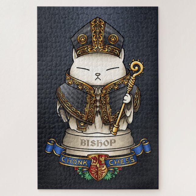 Quebra-cabeça Royal Cat Chess Bishop Piece (Vertical)