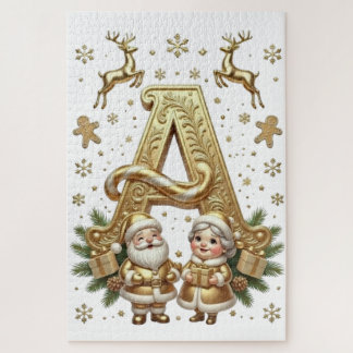 Quebra-cabeça Royal Gold Letter A Luxury 1014 Piece Jigsaw