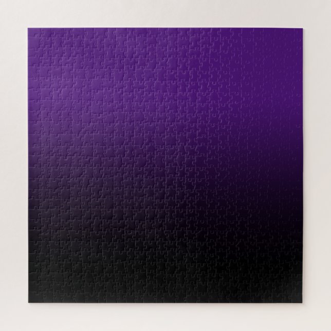 Quebra-cabeça Royal Purple e Black Ombre (Vertical)