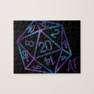 Quebra-cabeça RPG Crit AF   Nebula Fantasy Tabletop Gamer Dice