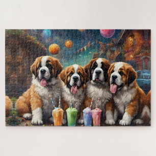 Quebra-cabeça Rua Bernard Puppies e Milshakes