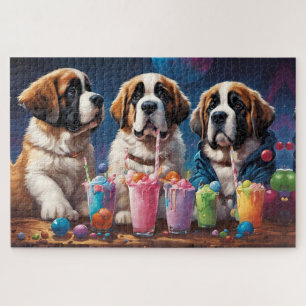 Quebra-cabeça Rua Bernard Puppies Party e Milshakes