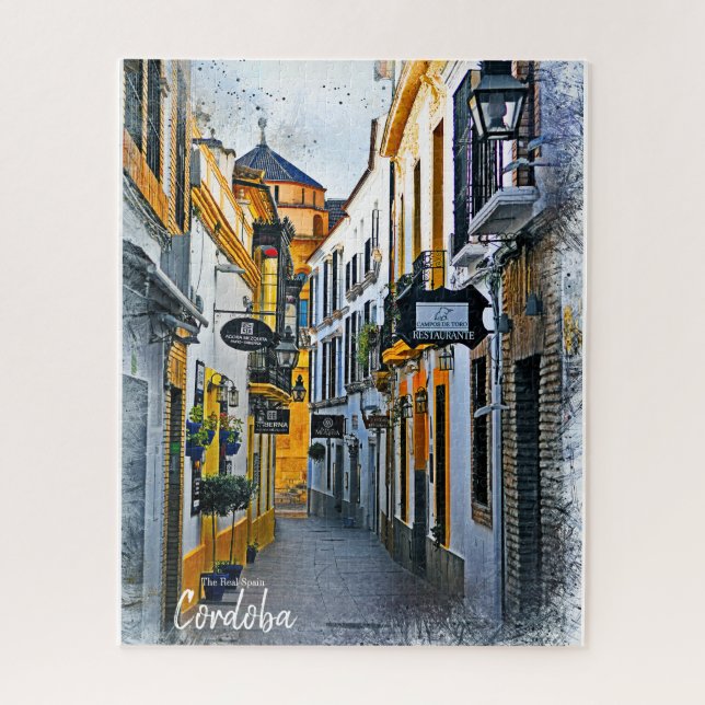 Quebra-cabeça Rua Cordoba - Cartão-postal de Espanha (Vertical)