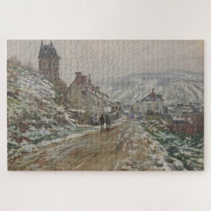 Quebra-cabeça Rua da Aldeia de Claude Monet Vétheuil