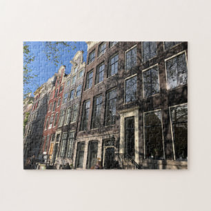 Quebra-cabeça Rua em Amsterdã, na Holanda.