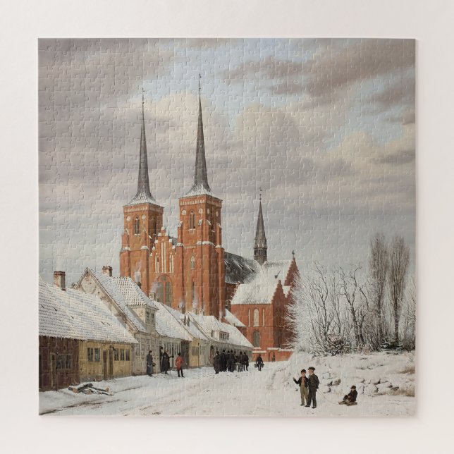Quebra-cabeça Rua em Roskilde 1836 (Vertical)