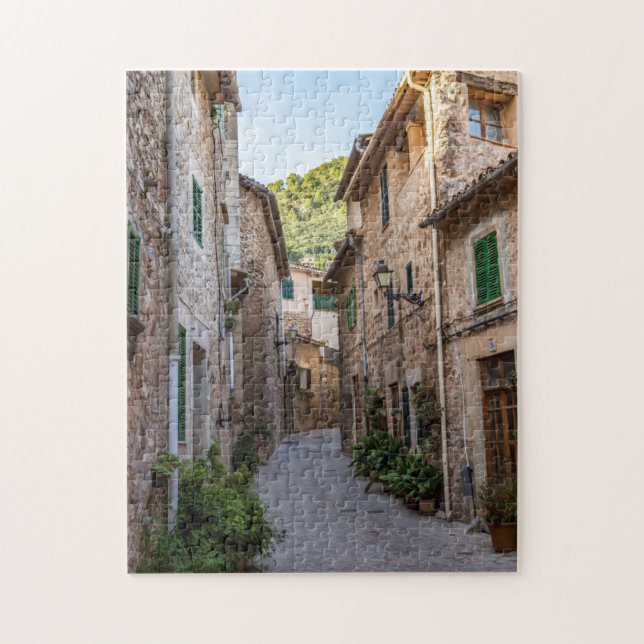 Quebra-cabeça Rua estreita da aldeia de Valldemossa - Maiorca (Vertical)