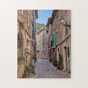 Quebra-cabeça Rua estreita na vila de Valldemossa - Mallorca