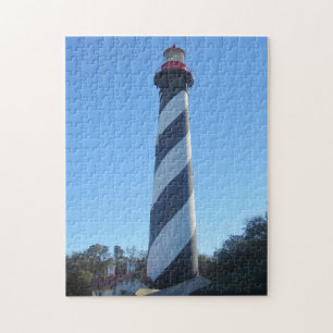 Quebra-cabeça Rua. Foto de Augustine Lighthouse criada como uma