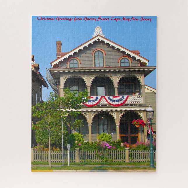 Quebra-cabeça Rua Gurney Cape May Nova Jersey. (Vertical)