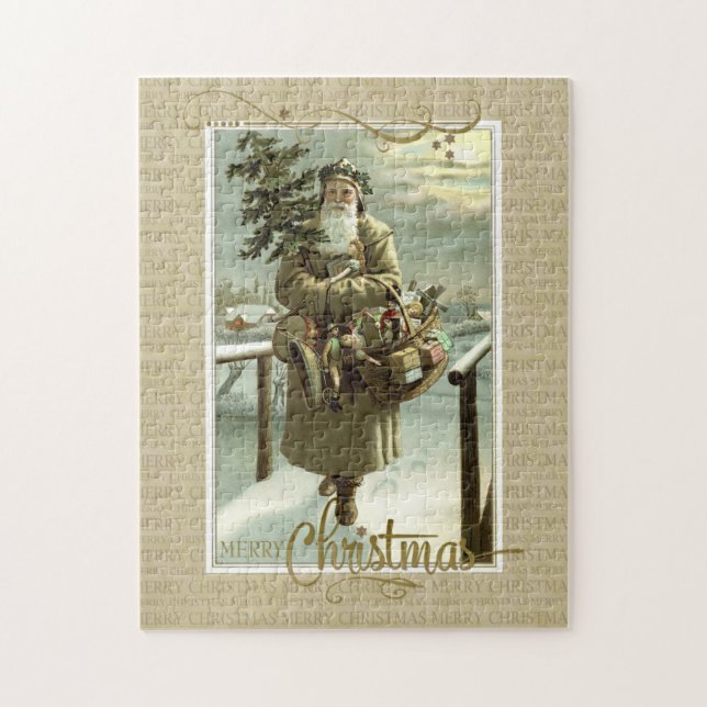 Quebra-cabeça Rua Nick Christmas Vintage Reproduction (Vertical)