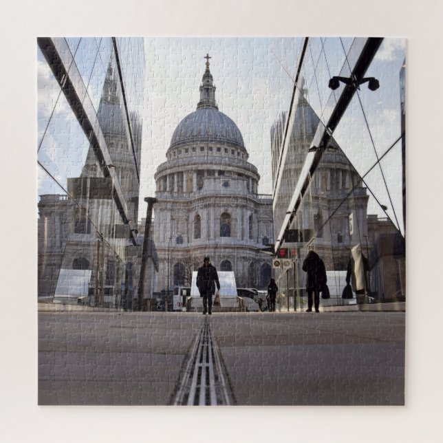 Quebra-cabeça Rua. Pauls London - 20x20 - 676 pcs Jigsee Quebra- (Vertical)
