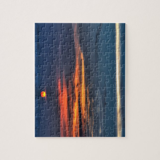 Quebra-cabeça Rua.Petersburg Beach Florida Sunset (Vertical)