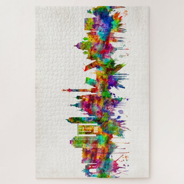 Quebra-cabeça Rua: Petersburg Rússia Skyline (Vertical)