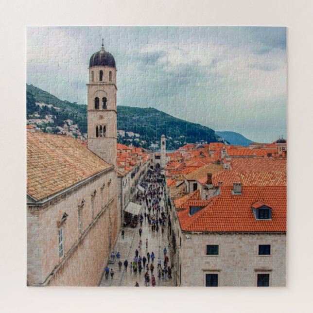 Quebra-cabeça Rua principal de Dubrovnik, Croácia (Vertical)