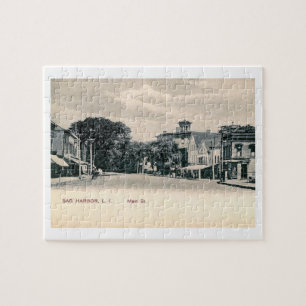 Quebra-cabeça Rua principal, porto de Sag, Ilha Longa, Posto NY 